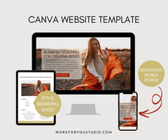 Canva Website Template for Business Coaches