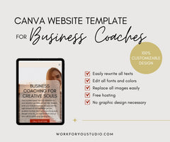 Canva Website Template for Business Coaches