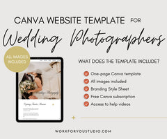 Website theme for wedding photographers