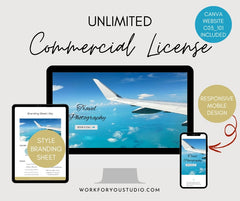 Canva Website Template for Travel Photography