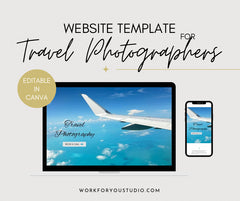 Website template for travel photography