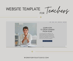 Canva Website Template for Language Tutors