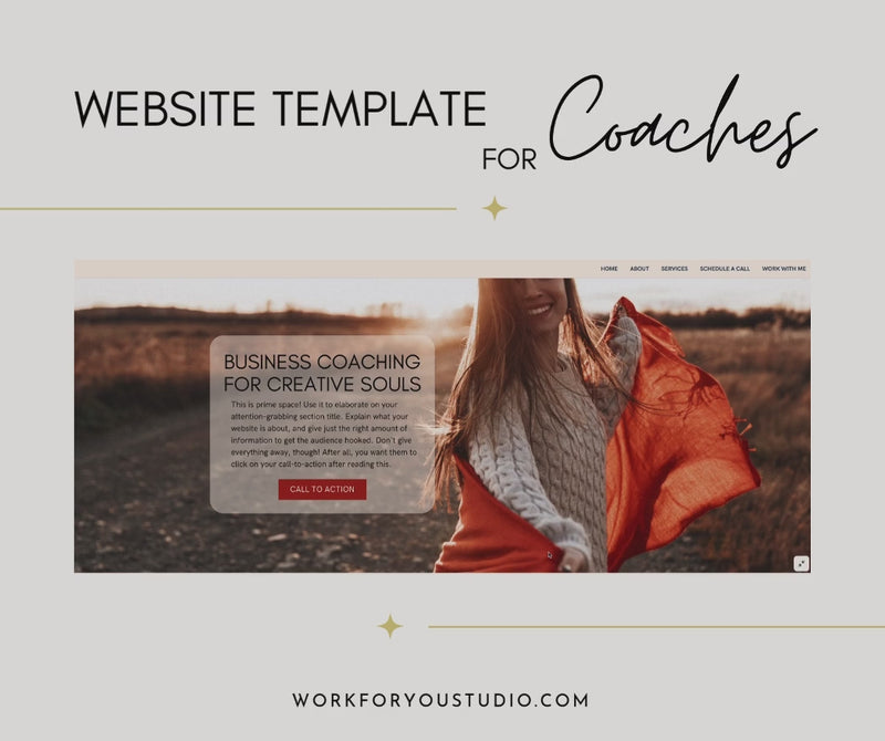 Canva Website Template for Business Coaches