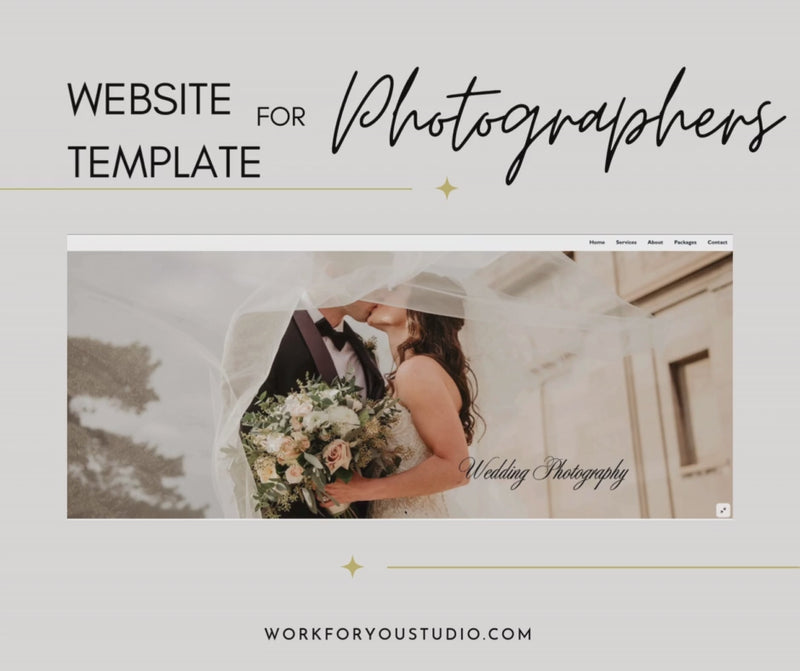 Website template for photographers