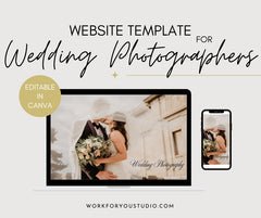Website template for wedding photographers